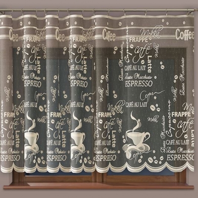 Firanka gotowa coffe 150 x300 cm KAWA